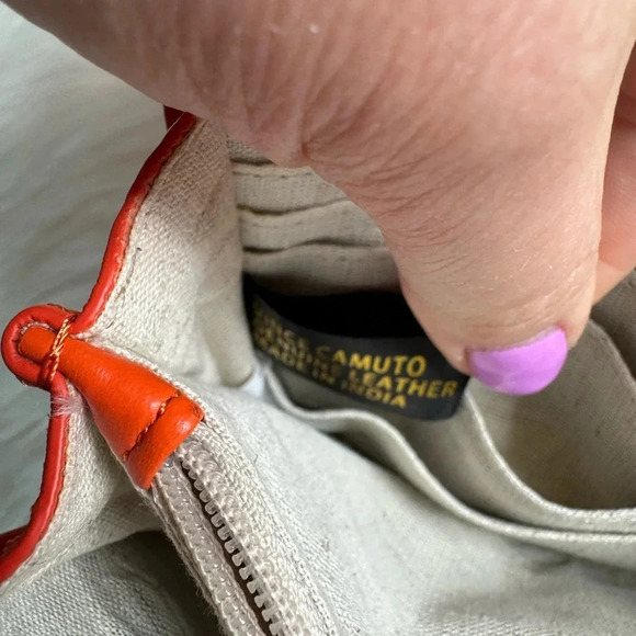 Vince Camuto Menio Small Crossbody_ tangerine Orange - Picture 3 of 7